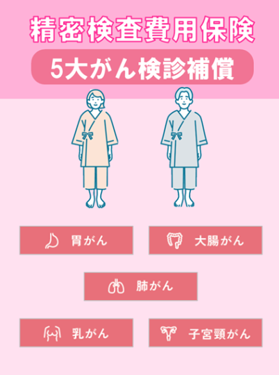 精密検査費用保険（５大がん検診補償）
